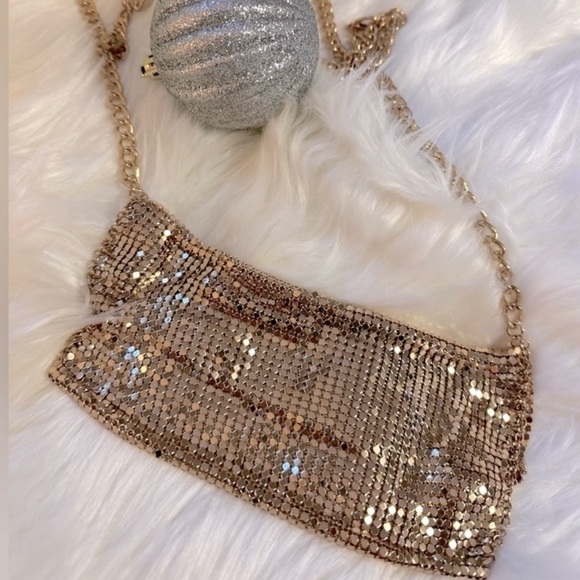 JustFab Gold Metallic Belt NWOT - Picture 4 of 5